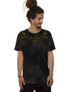 men Aqua Black psychedelic t-shirt